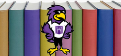Hilburn Hawk with books